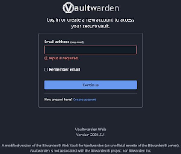 搭建Vaultwarden个人密码管理器